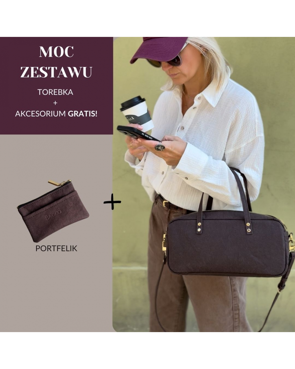 Zestaw 2w1: Torebka Simona...