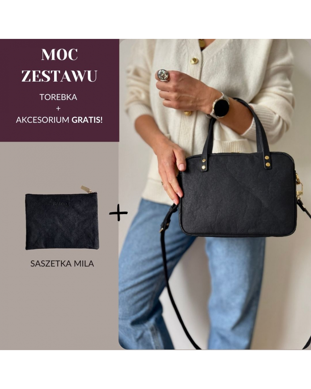 Zestaw 2w1: Torebka Roma i...