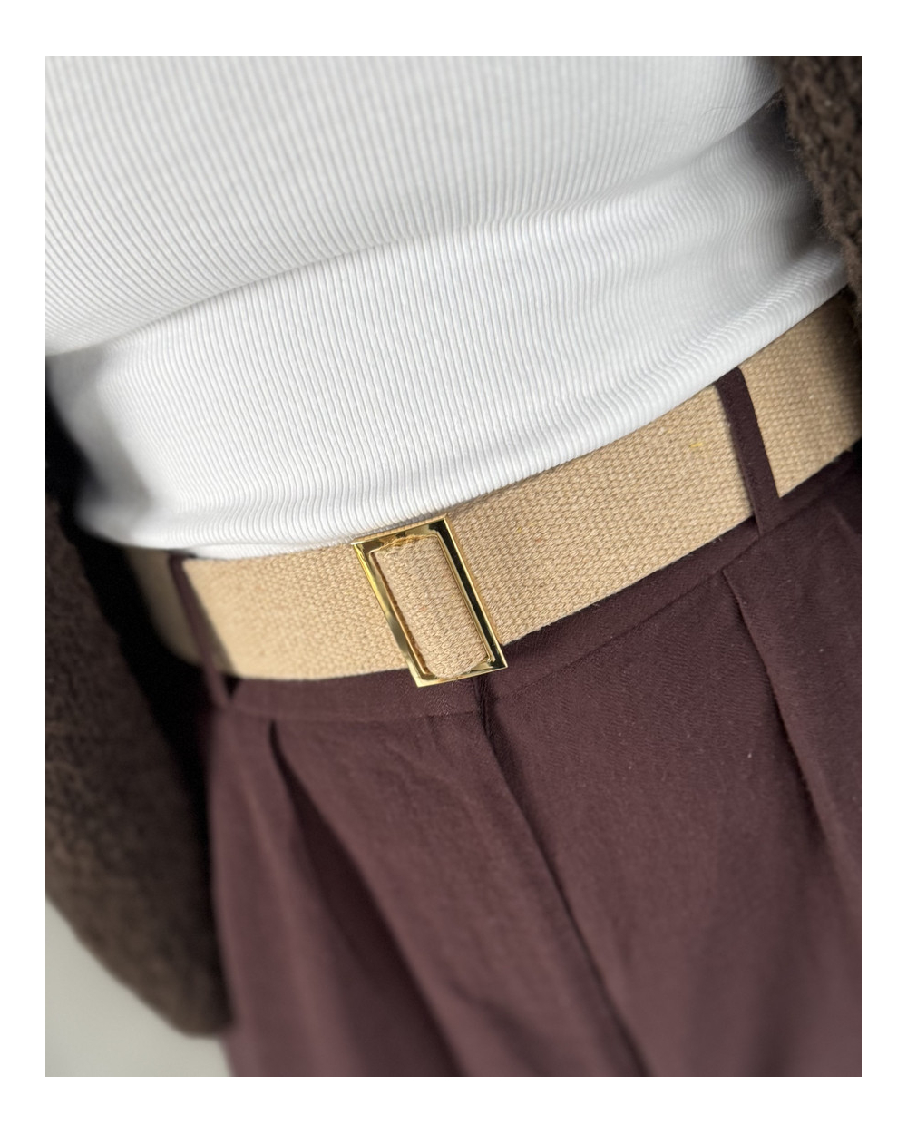 Bawełniany damski pasek do...