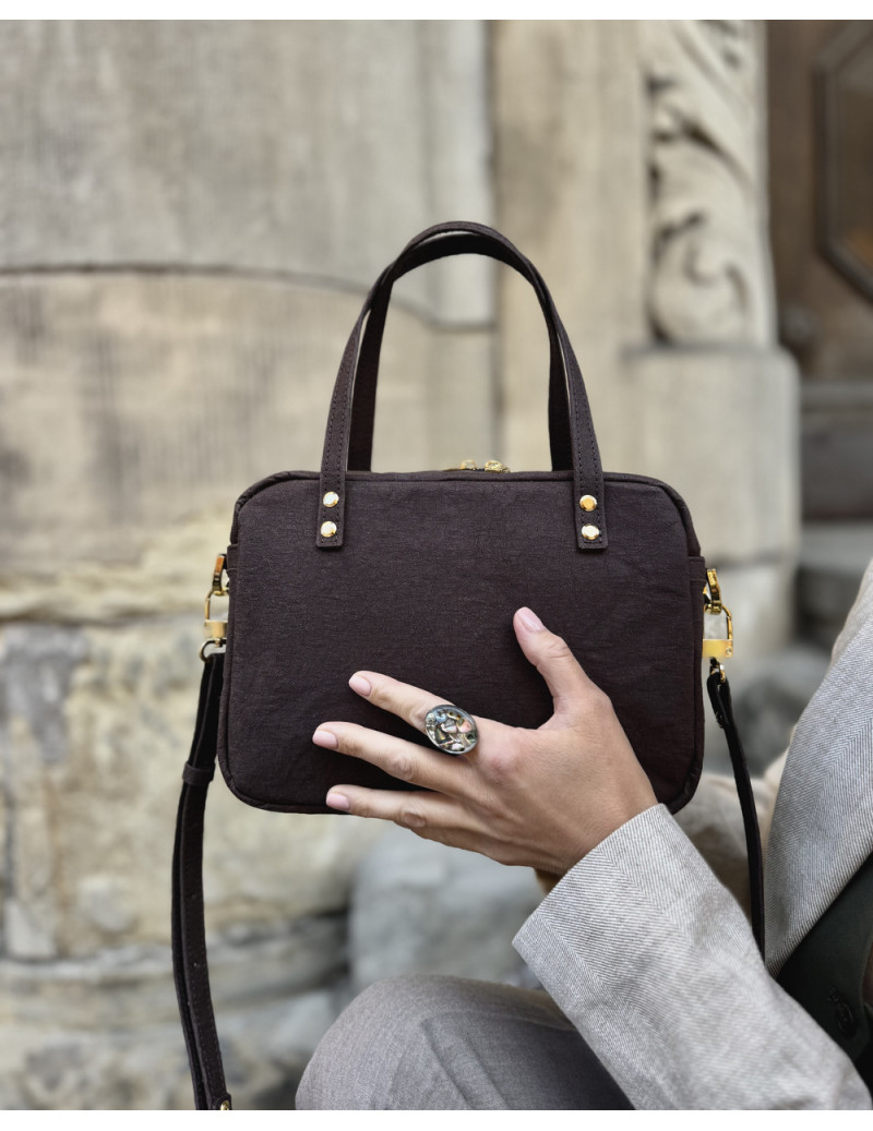 Listonoszka Roma - Kolor : Czekoladowy- Okucia : okucia złote